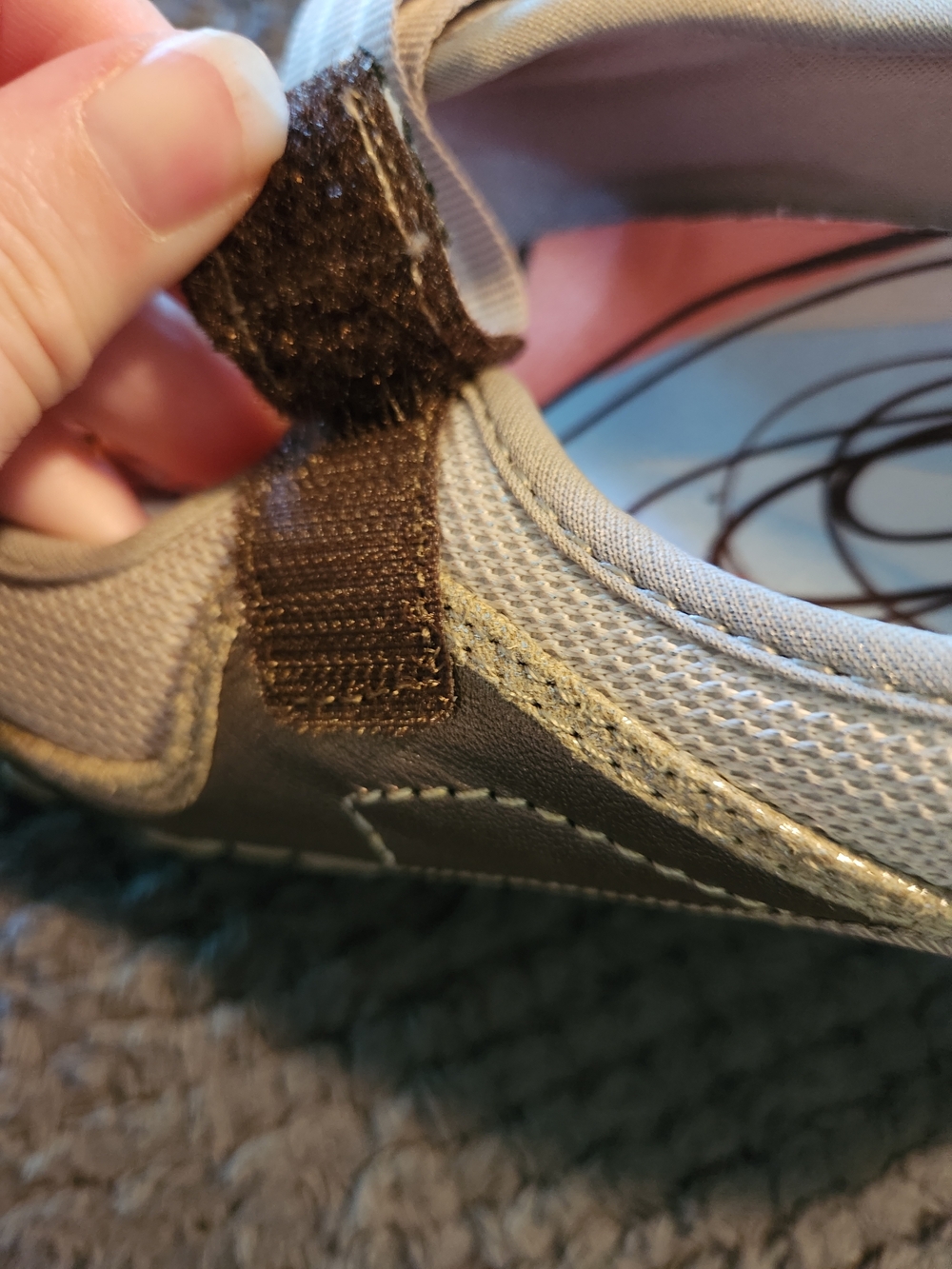 Skechers Mary Jane Sport Shoes in Metallic Silver & Light Beige - Picture 13 of 15